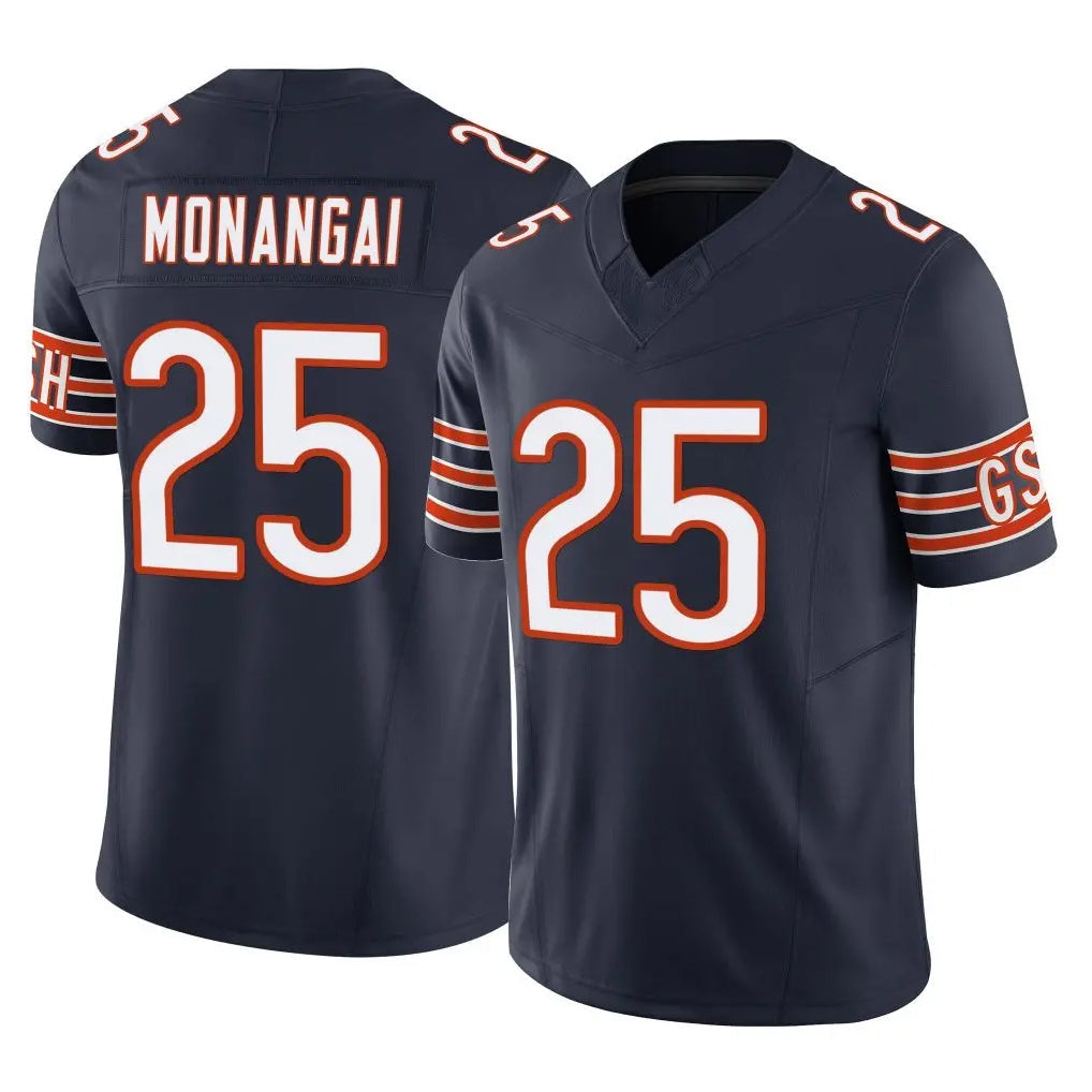 Elroe C.Bears #25 Kyle Monangai Player Navy Vapor F.U.S.E. Limited Home Game Stitched Jerseys