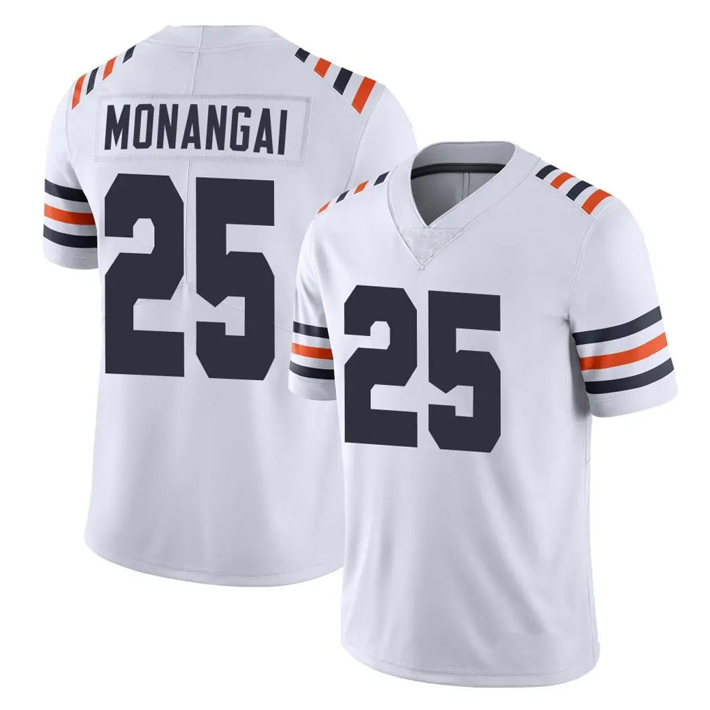 Elroe C.Bears #25 Kyle Monangai Player White Classic Vapor Limited Home Game Stitched Jerseys