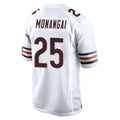 Elroe C.Bears #25 Kyle Monangai Player White Home Game Stitched Jerseys