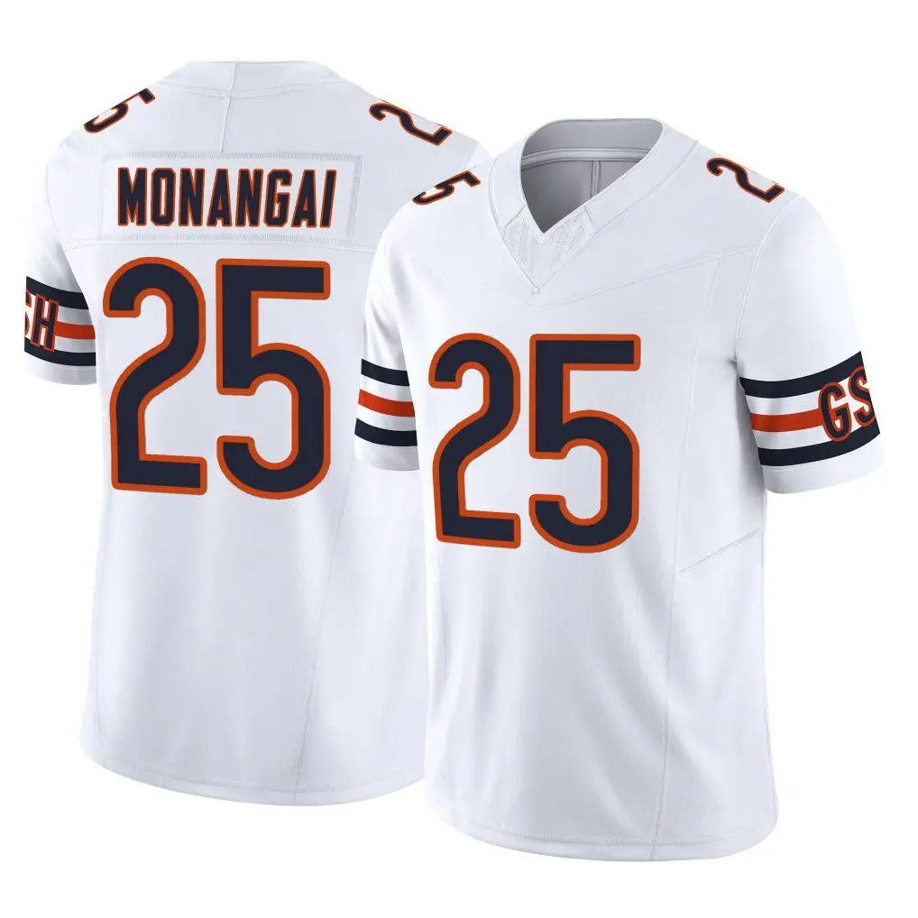 Elroe C.Bears #25 Kyle Monangai Player White Vapor F.U.S.E. Limited Home Game Stitched Jerseys
