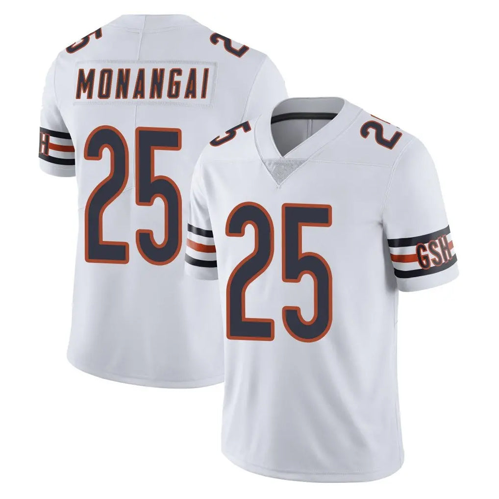 Elroe C.Bears #25 Kyle Monangai Player White Vapor Untouchable Limited Home Game Stitched Jerseys