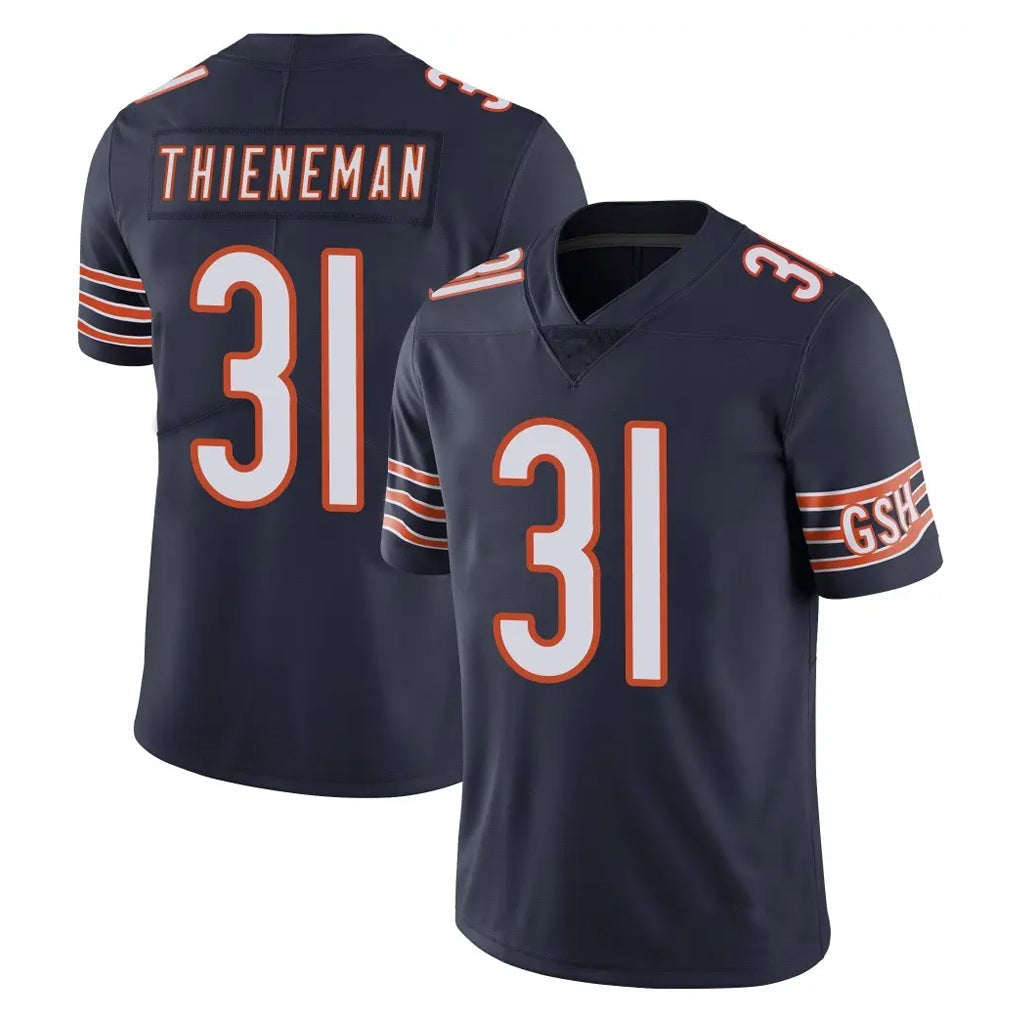 Elroe C.Bears #31 Dillon Thieneman Player Navy Vapor Untouchable Limited Home Game Stitched Jerseys