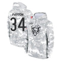 Elroe C.Bears #34 Walter Payton Player Arctic Camo Salute to Service Pullover Hoodies Limited Stitched Jerseys
