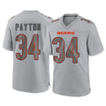 Elroe C.Bears #34 Walter Payton Player Gray Atmosphere Fashion Game Stitched Jerseys