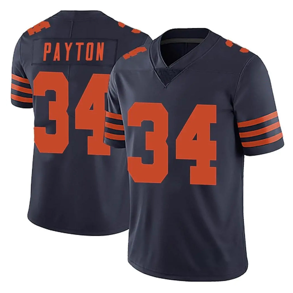 Elroe C.Bears #34 Walter Payton Player Navy Blue Alternate Vapor Untouchable Limited Stitched Jerseys