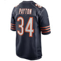 Elroe C.Bears #34 Walter Payton Player Navy Home Game Stitched Jerseys