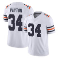 Elroe C.Bears #34 Walter Payton Player White Classic Vapor Limited Home Game Stitched Jerseys