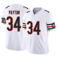 Elroe C.Bears #34 Walter Payton Player White Vapor F.U.S.E. Limited Home Game Stitched Jerseys