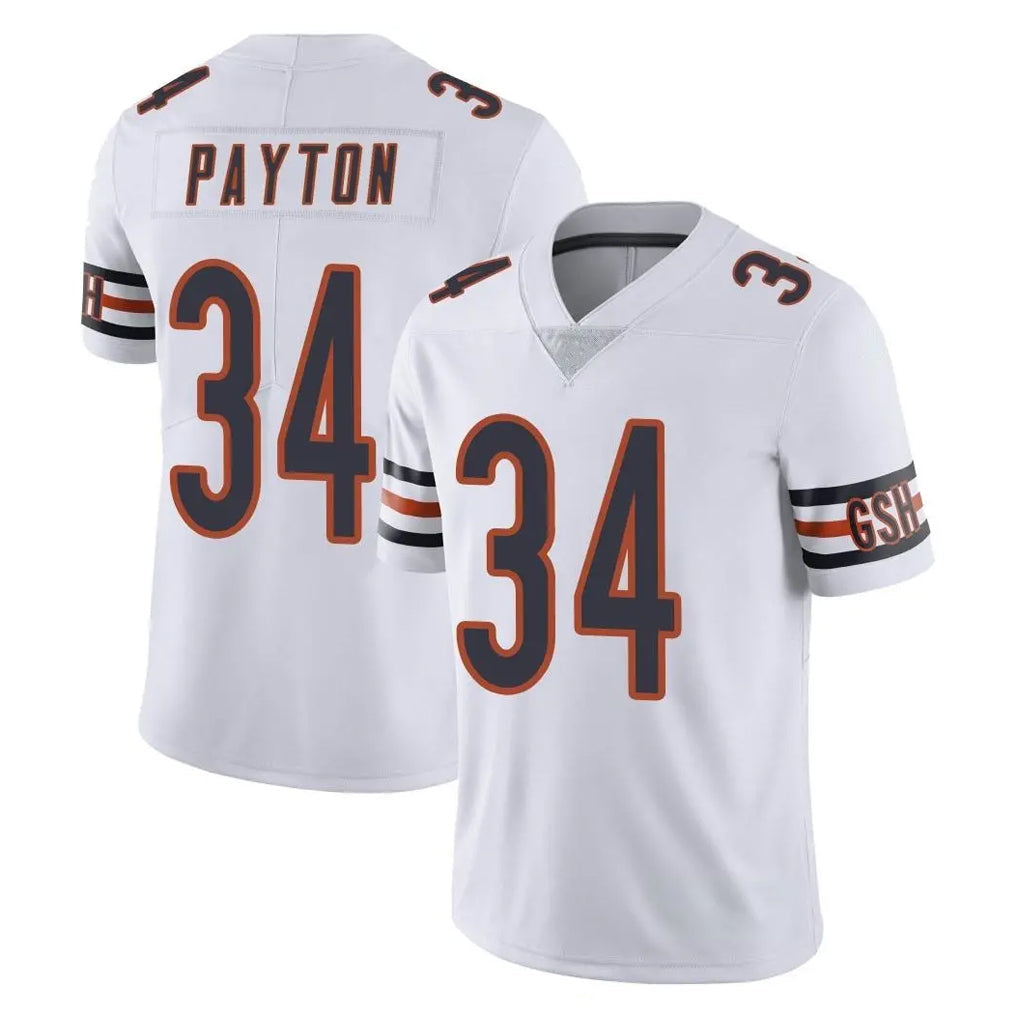 Elroe C.Bears #34 Walter Payton Player White Vapor Untouchable Limited Home Game Stitched Jerseys