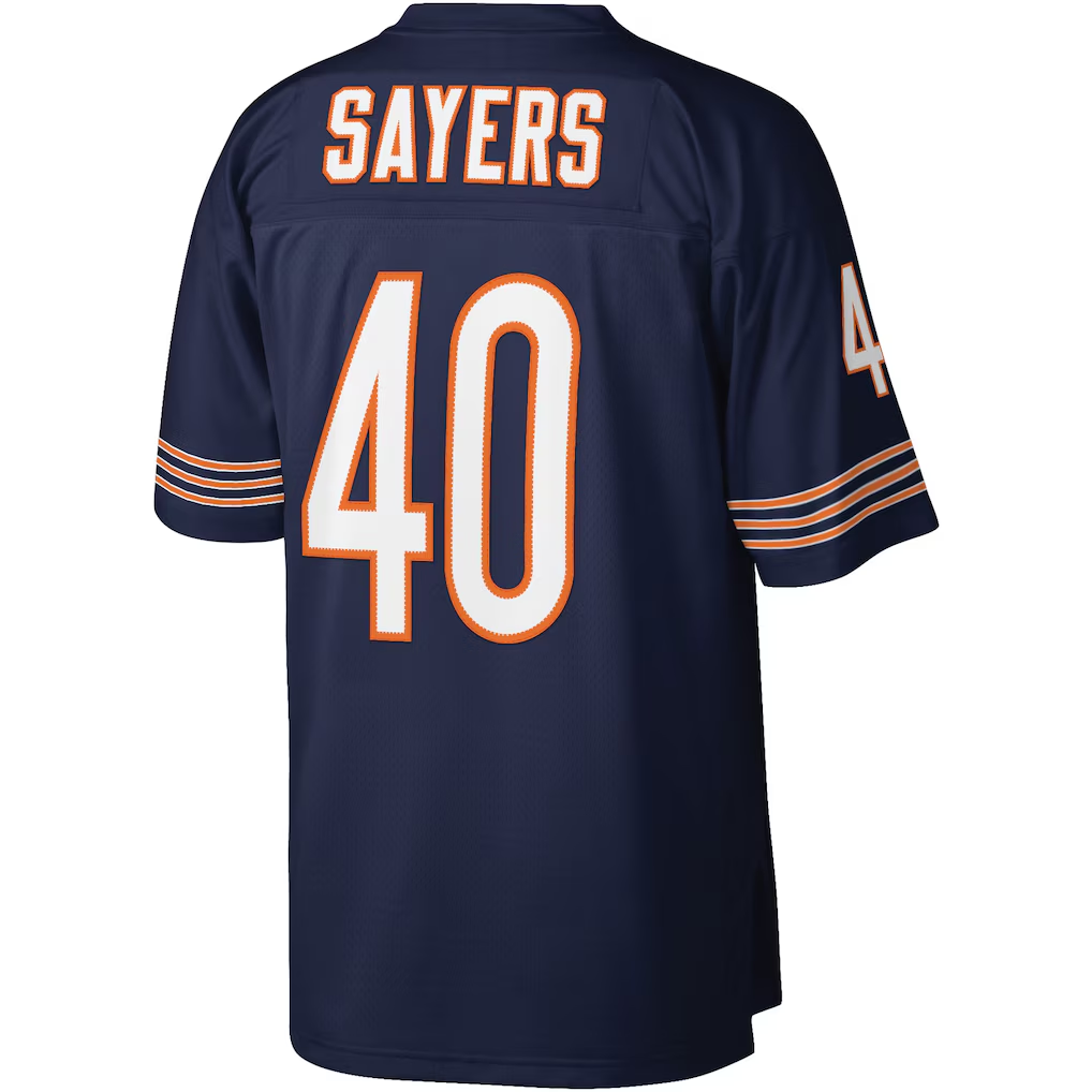 Elroe C.Bears #40 Gale Sayers Mitchell & Ness Navy Legacy Replica Jersey