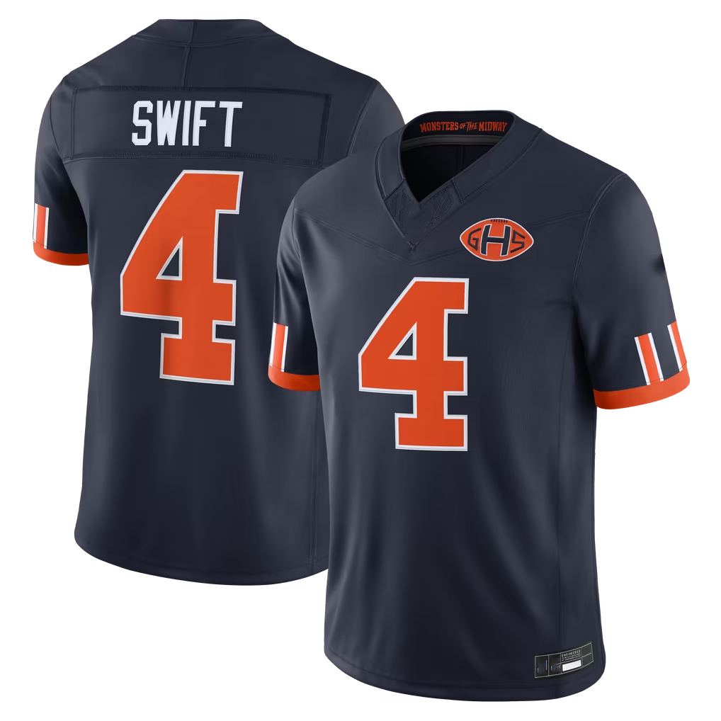 Elroe C.Bears #4 D'Andre Swift Navy 2026 Rivalries Collection Limited Stitched Jerseys