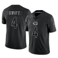 Elroe C.Bears #4 D'Andre Swift Player Black REFLECTIVE Limited Game Stitched Jerseys