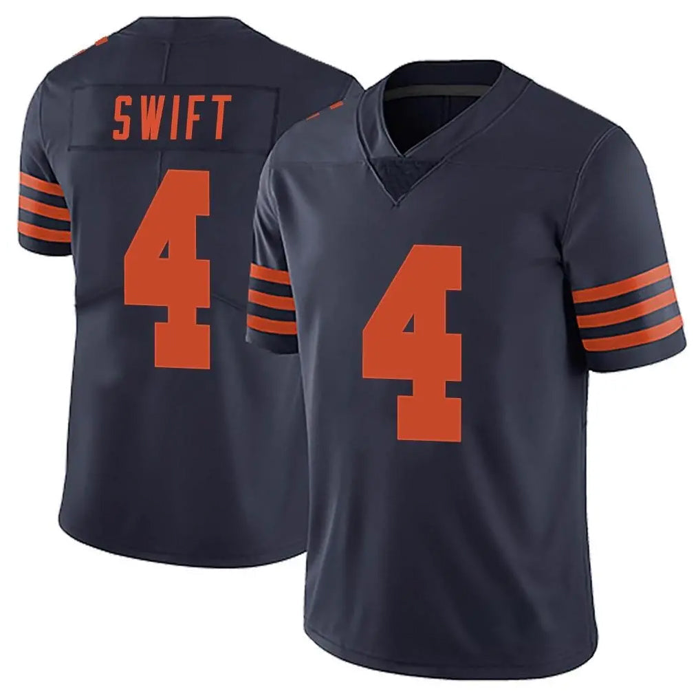 Elroe C.Bears #4 D'Andre Swift Player Navy Blue Alternate Vapor Untouchable Limited Stitched Jerseys