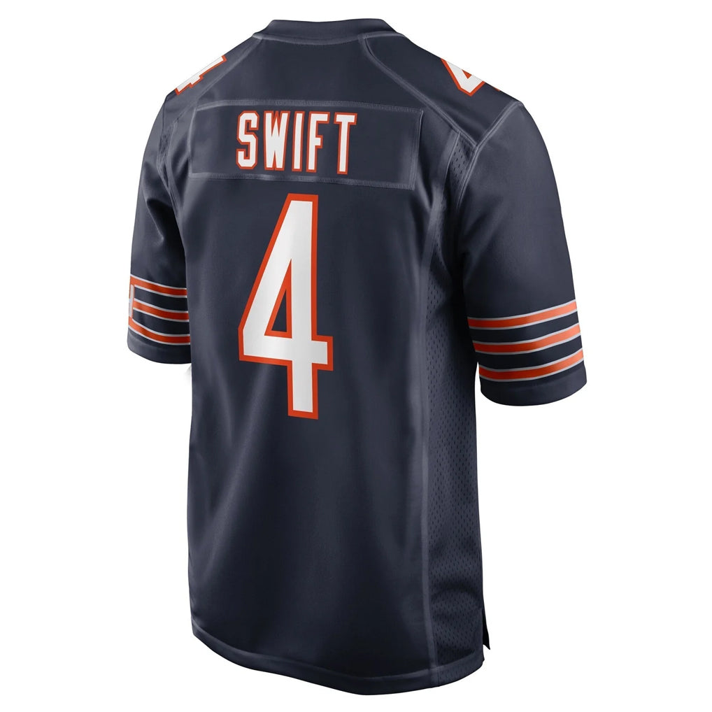 Elroe C.Bears #4 D'Andre Swift Player Navy Home Game Stitched Jerseys