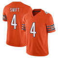 Elroe C.Bears #4 D'Andre Swift Player Orange Vapor F.U.S.E. Limited Home Game Stitched Jerseys