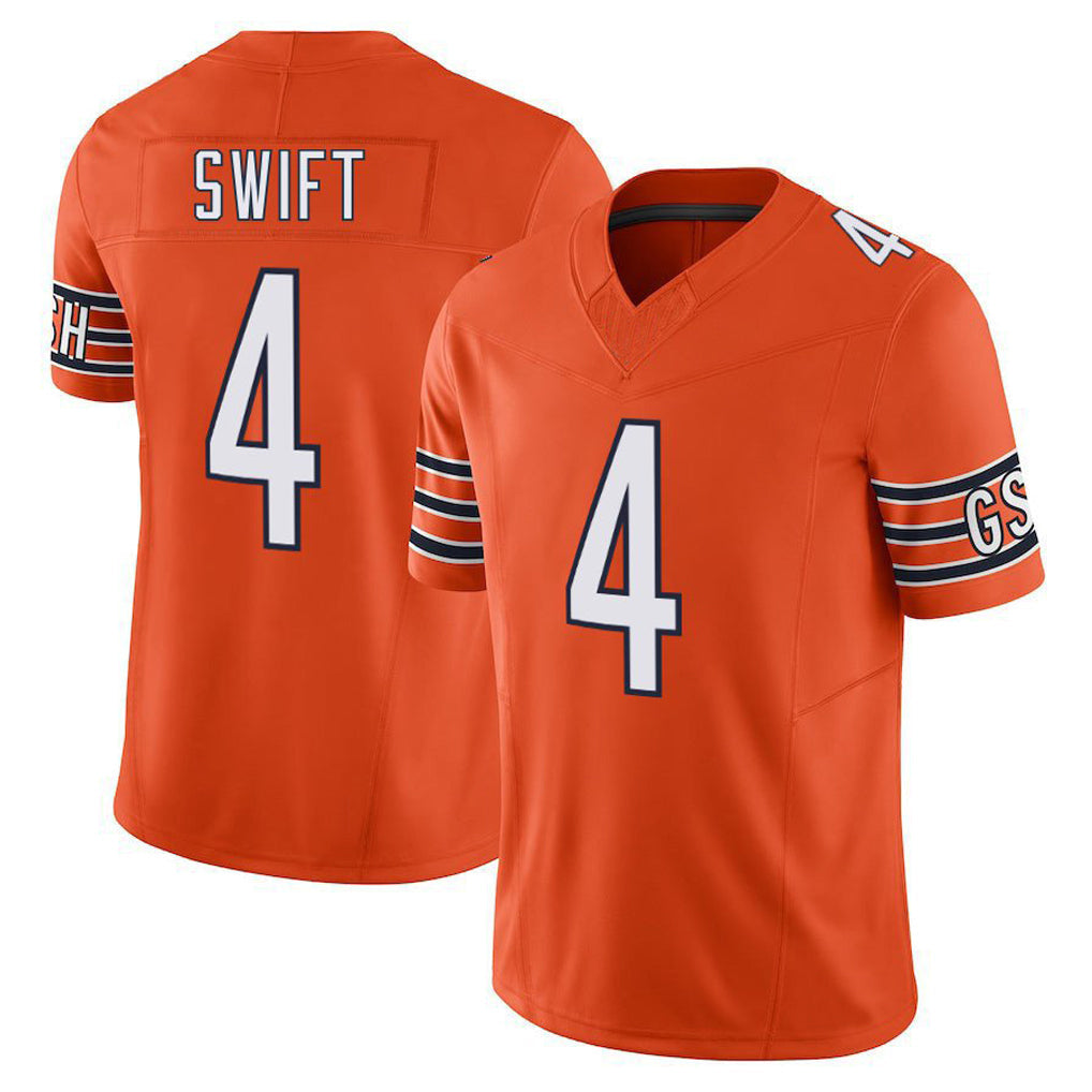 Elroe C.Bears #4 D'Andre Swift Player Orange Vapor F.U.S.E. Limited Home Game Stitched Jerseys