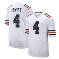Elroe C.Bears #4 D'Andre Swift Player White Classic Home Game Stitched Jerseys