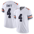Elroe C.Bears #4 D'Andre Swift Player White Classic Vapor Limited Home Game Stitched Jerseys