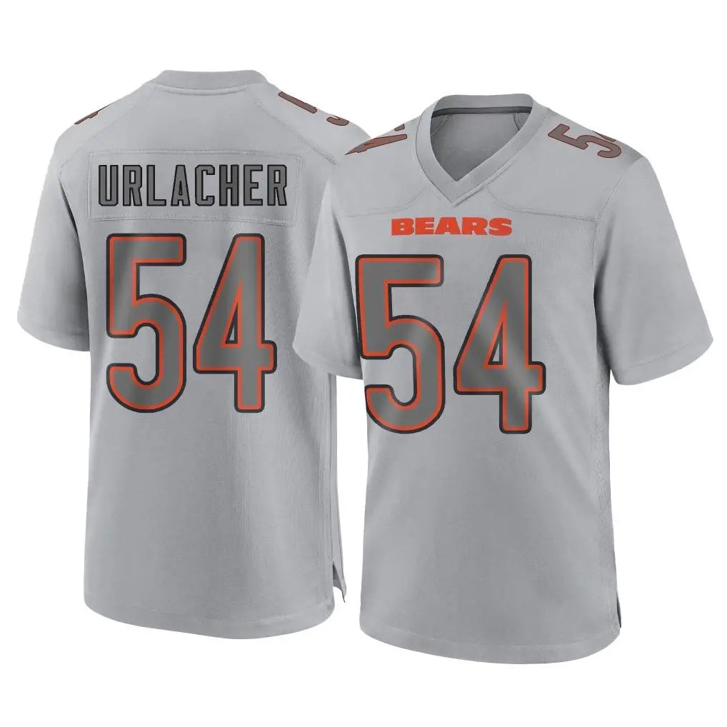 Elroe C.Bears #54 Brian Urlacher Player Gray Atmosphere Fashion Game Stitched Jerseys