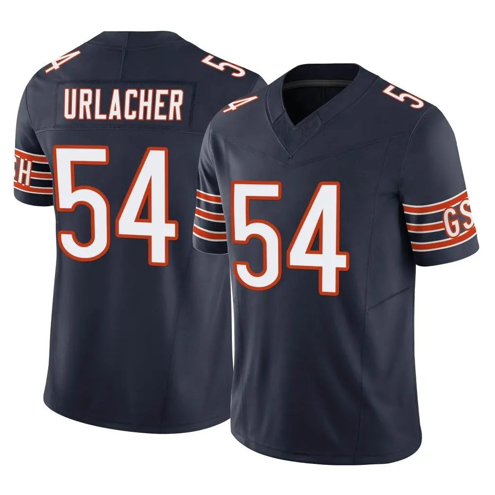Elroe C.Bears #54 Brian Urlacher Player Navy Vapor F.U.S.E. Limited Home Game Stitched Jerseys
