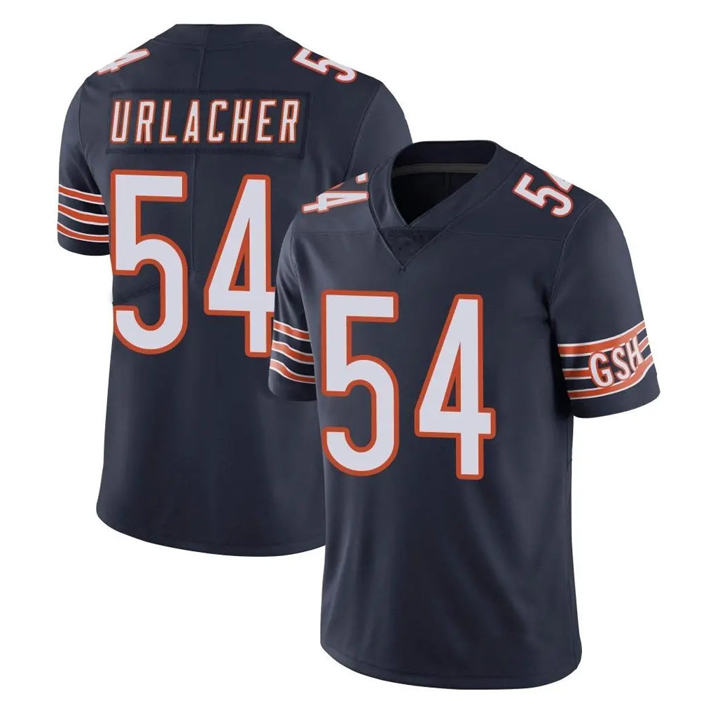 Elroe C.Bears #54 Brian Urlacher Player Navy Vapor Untouchable Limited Home Game Stitched Jerseys
