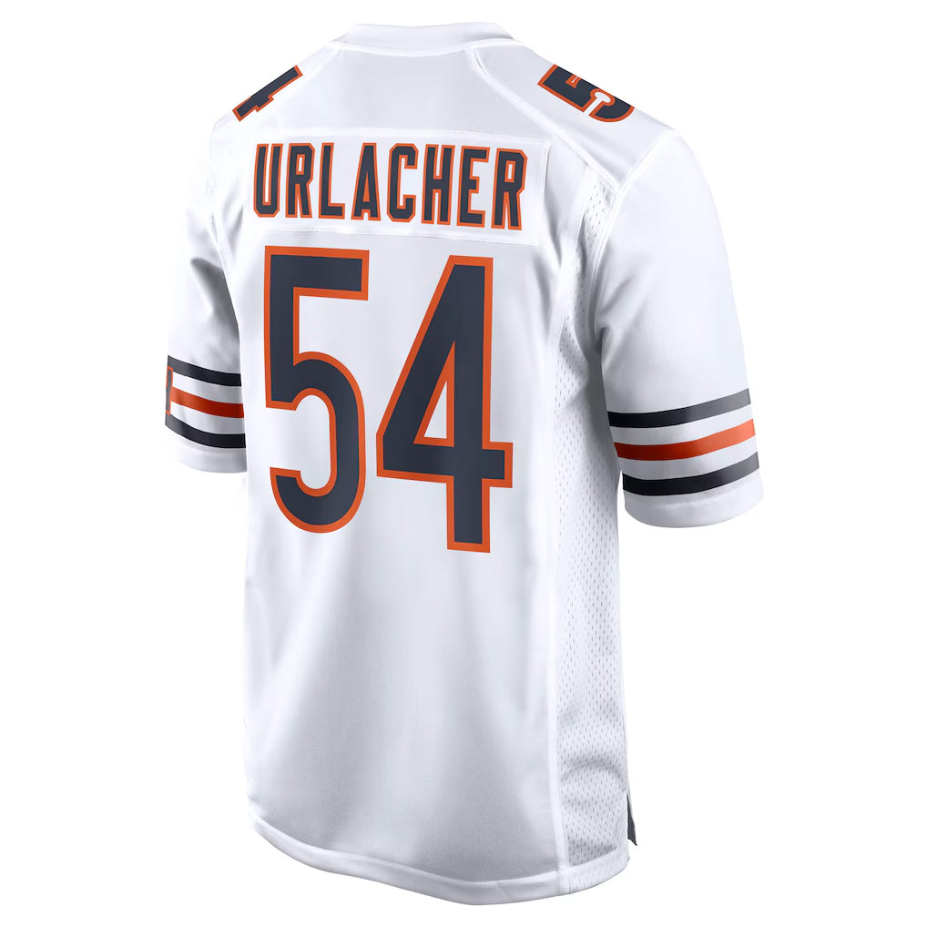 Elroe C.Bears #54 Brian Urlacher Player White Home Game Stitched Jerseys