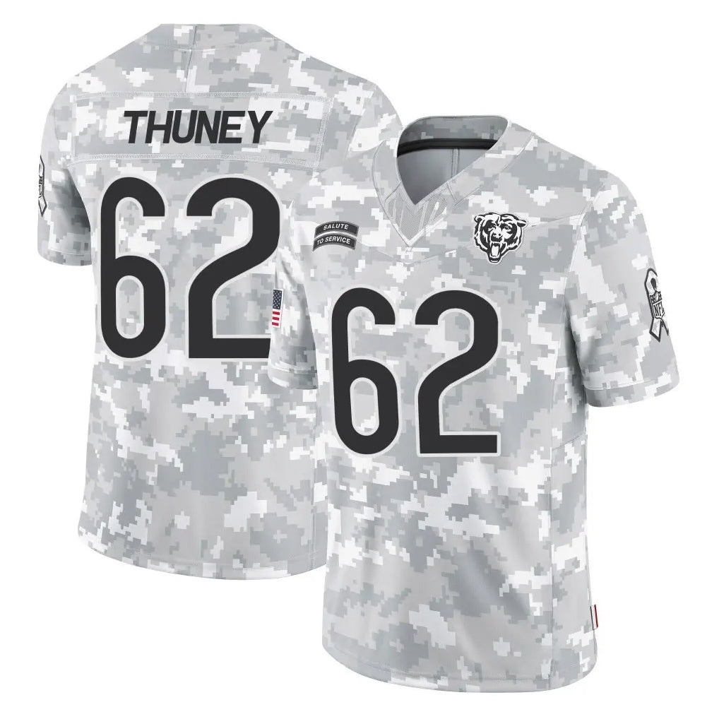 Elroe C.Bears #62 Joe Thuney Player Arctic Camo Salute to Service Limited Stitched Jerseys