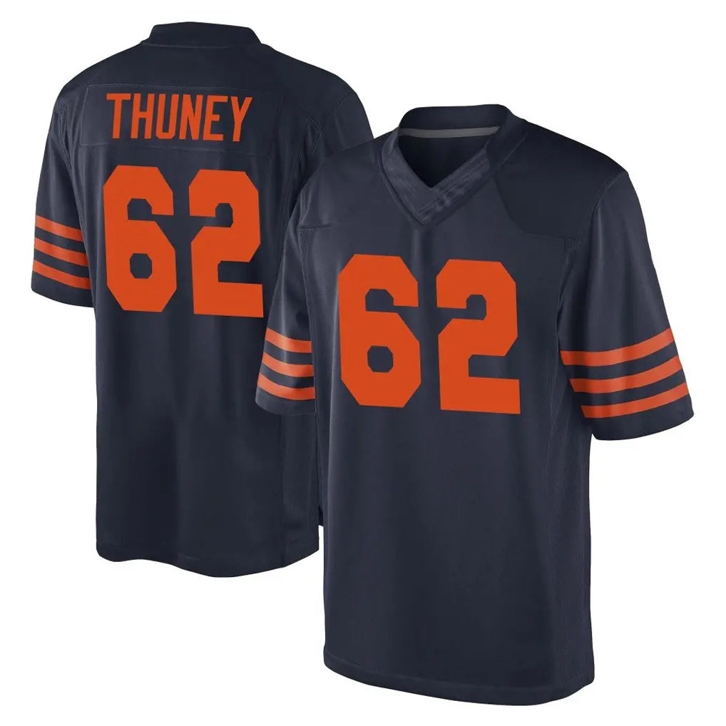 Elroe C.Bears #62 Joe Thuney Player Navy Blue Alternate Game Stitched Jerseys