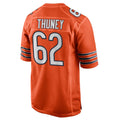 Elroe C.Bears #62 Joe Thuney Player Orange Home Game Stitched Jerseys