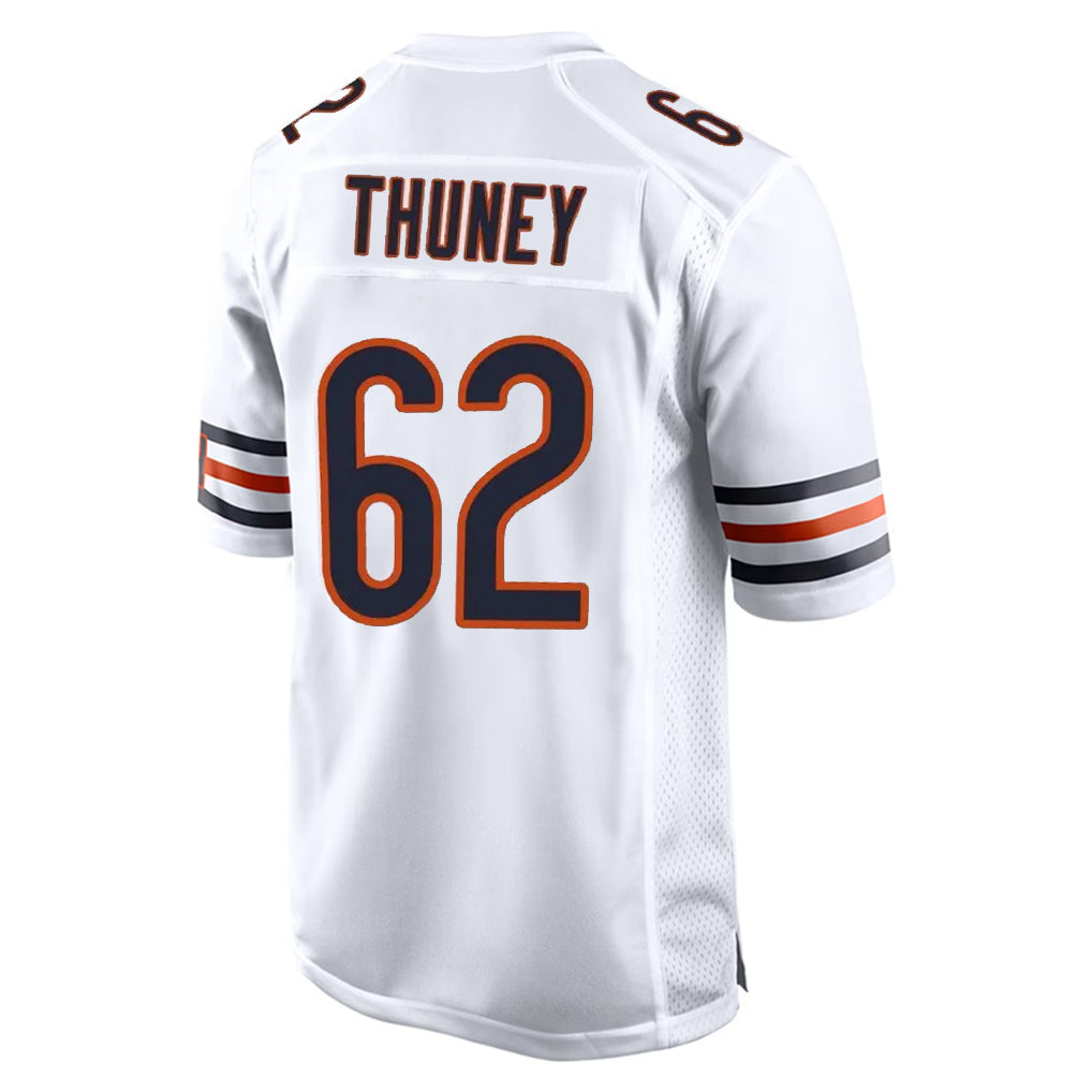 Elroe C.Bears #62 Joe Thuney Player White Home Game Stitched Jerseys