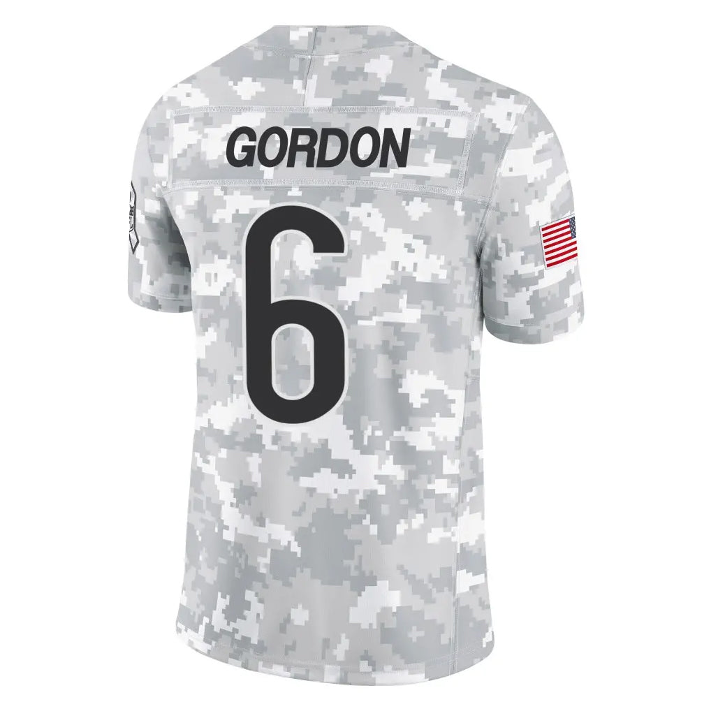 Elroe C.Bears #6 Kyler Gordon Player Arctic Camo Salute to Service Limited Stitched Jerseys