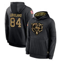 Elroe C.Bears #84 Colston Loveland Player Black Salute to Service Pullover Hoodies Limited Stitched Jerseys