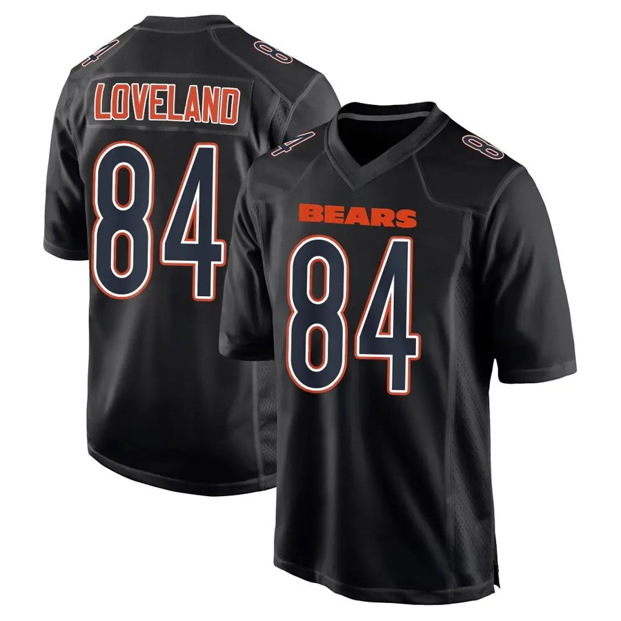 Elroe C.Bears #84 Colston Loveland Player Carbon Black Fashion Game Stitched Jerseys
