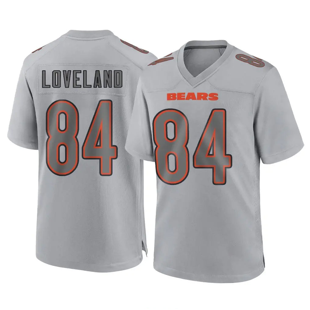 Elroe C.Bears #84 Colston Loveland Player Gray Atmosphere Fashion Game Stitched Jerseys