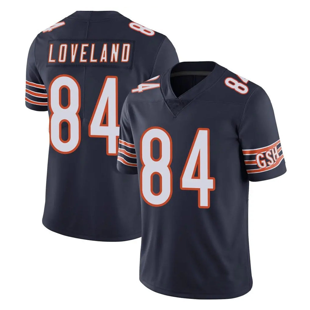 Elroe C.Bears #84 Colston Loveland Player Navy Vapor Untouchable Limited Home Game Stitched Jerseys