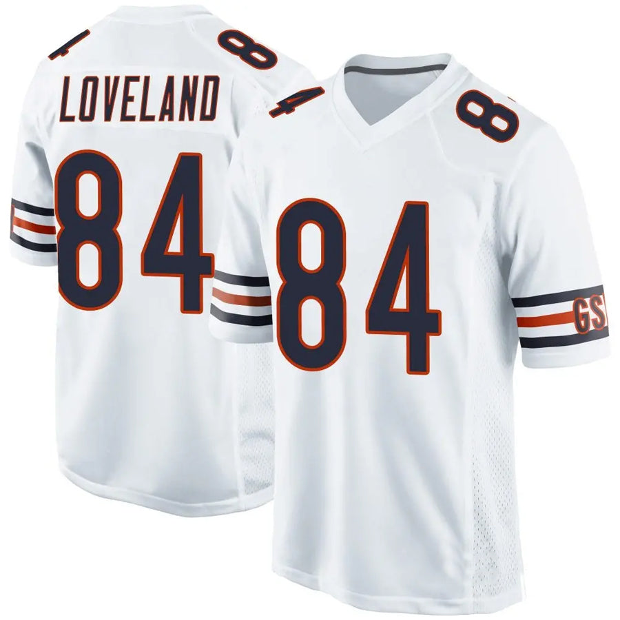 Elroe C.Bears #84 Colston Loveland Player Whtie Home Game Stitched Jerseys