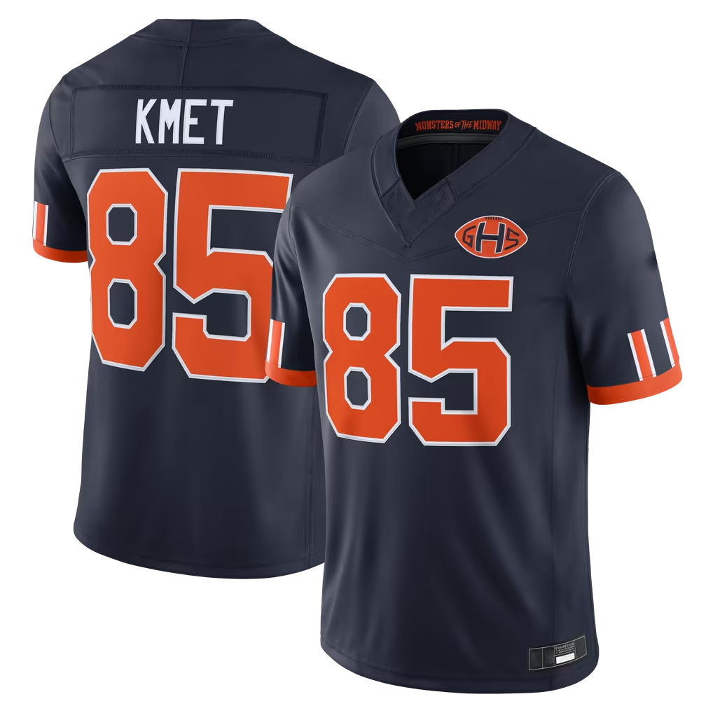 Elroe C.Bears #85 Cole Kmet Navy 2026 Rivalries Collection Limited Stitched Jerseys