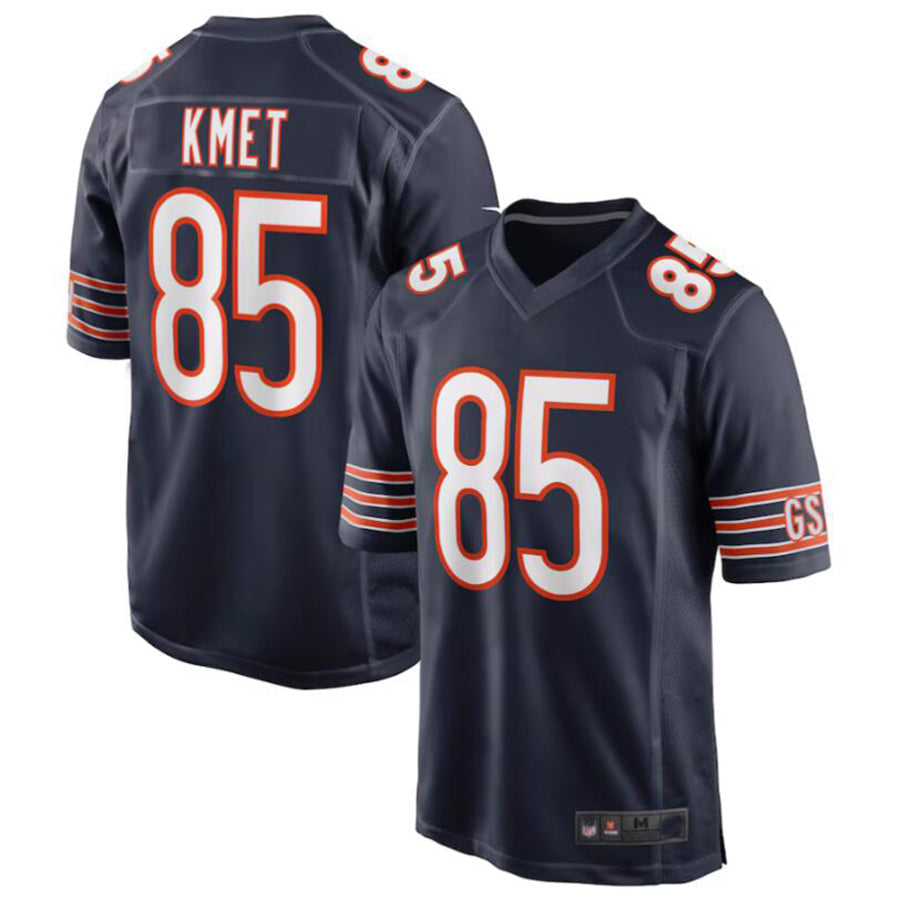 Elroe C.Bears #85 Cole Kmet Navy Player Game Jersey American Stitched Jerseys