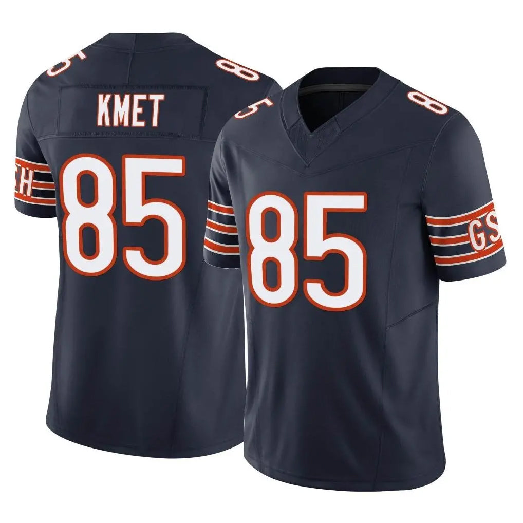 Elroe C.Bears #85 Cole Kmet Player Navy Vapor F.U.S.E. Limited Home Game Stitched Jerseys
