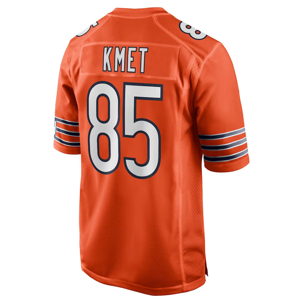 Elroe C.Bears #85 Cole Kmet Player Orange Home Game Stitched Jerseys