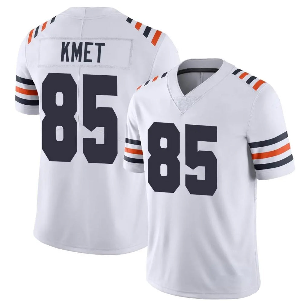 Elroe C.Bears #85 Cole Kmet Player White Classic Vapor Limited Home Game Stitched Jerseys