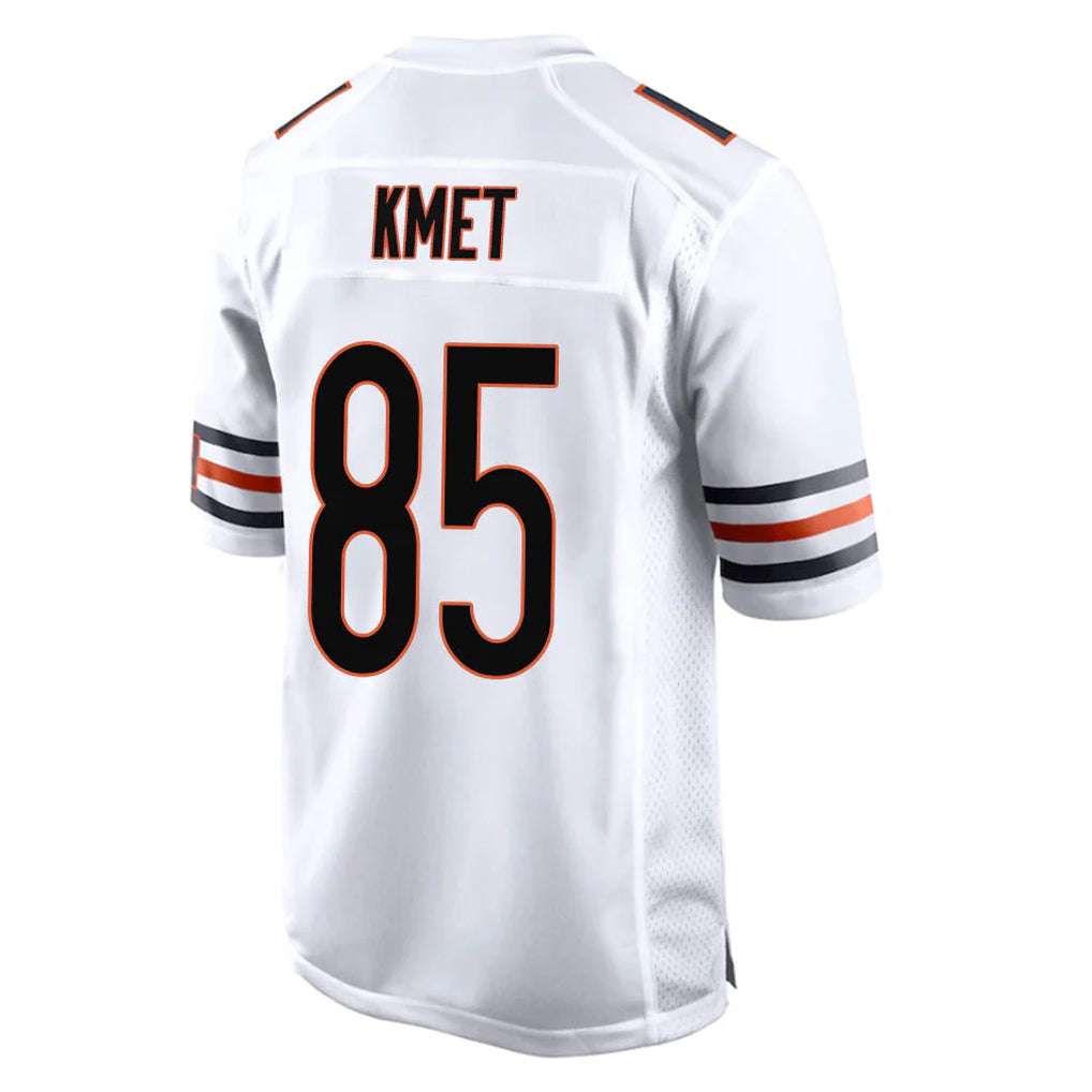 Elroe C.Bears #85 Cole Kmet Player White Home Game Stitched Jerseys