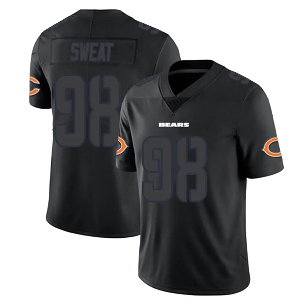 Elroe C.Bears #98 Montez Sweat Player Black Impact Limited Game Stitched Jerseys