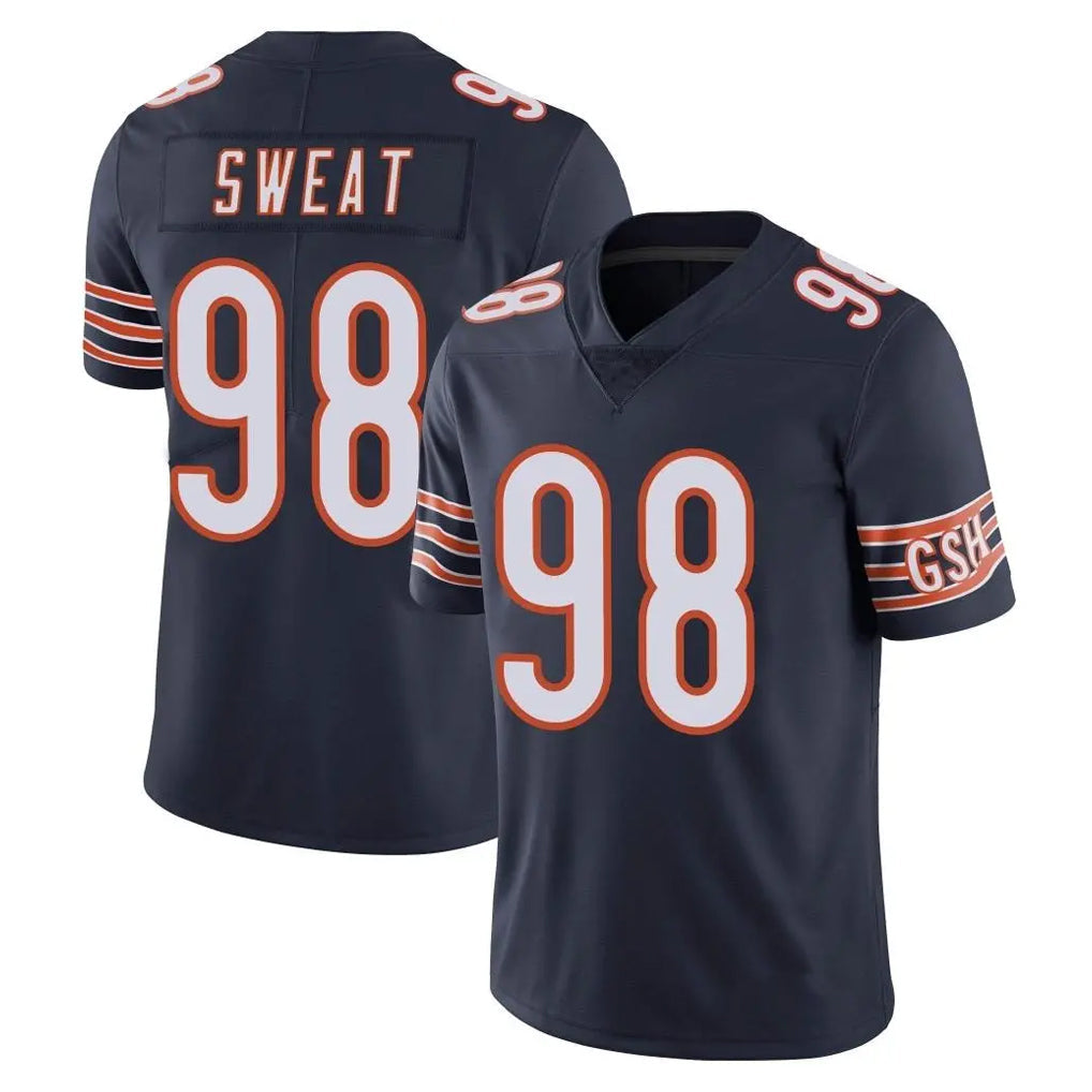 Elroe C.Bears #98 Montez Sweat Player Navy Vapor Untouchable Limited Home Game Stitched Jerseys