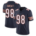 Elroe C.Bears #98 Montez Sweat Player Navy Vapor Untouchable Limited Home Game Stitched Jerseys