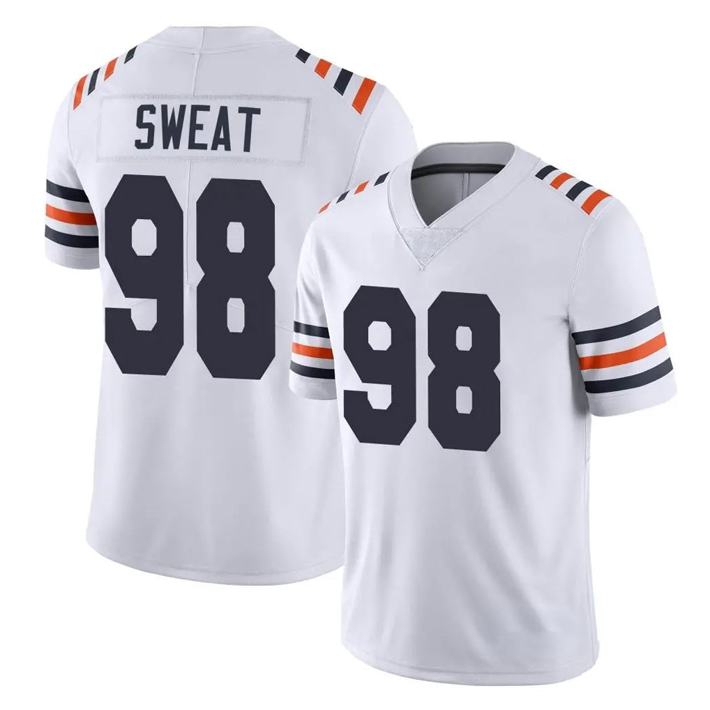 Elroe C.Bears #98 Montez Sweat Player White Classic Vapor Limited Home Game Stitched Jerseys