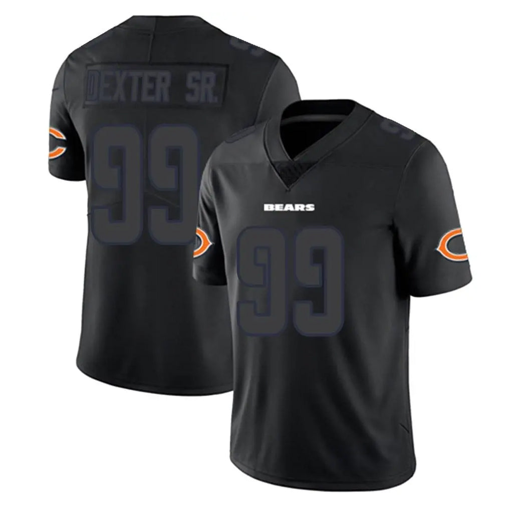Elroe C.Bears #99 Gervon Dexter Sr. Player Black Impact Limited Game Stitched Jerseys