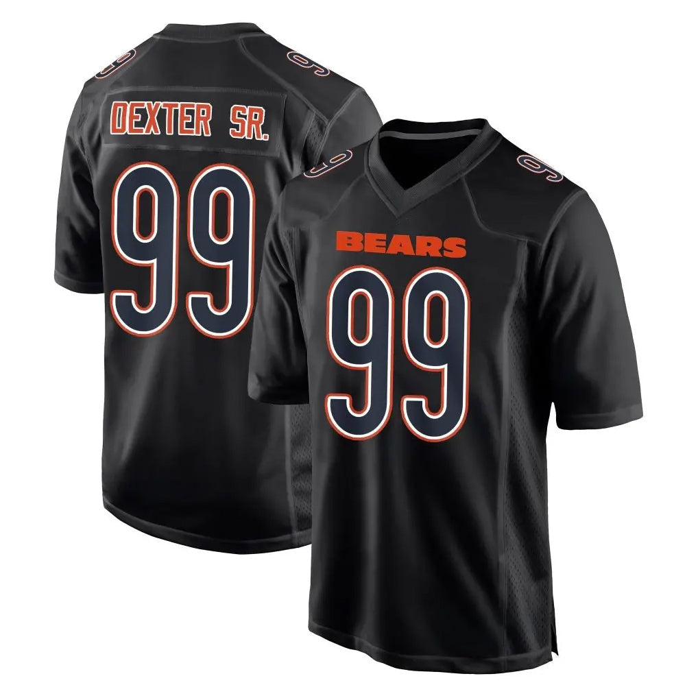 Elroe C.Bears #99 Gervon Dexter Sr. Player Carbon Black Fashion Game Stitched Jerseys