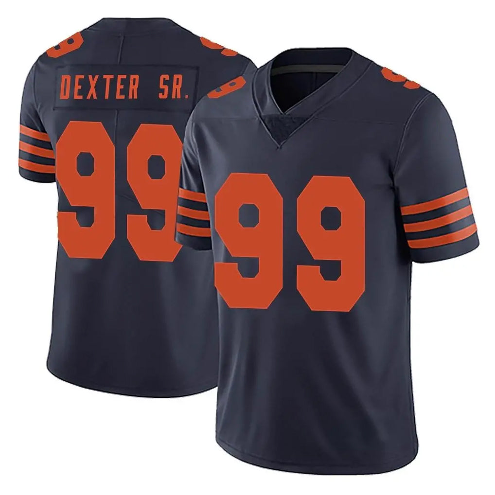 Elroe C.Bears #99 Gervon Dexter Sr. Player Navy Blue Alternate Vapor Untouchable Limited Stitched Jerseys