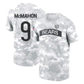 Elroe C.Bears #9 Jim McMahon Player Arctic Camo Salute to Service Performance T-Shirt Limited Stitched Jerseys